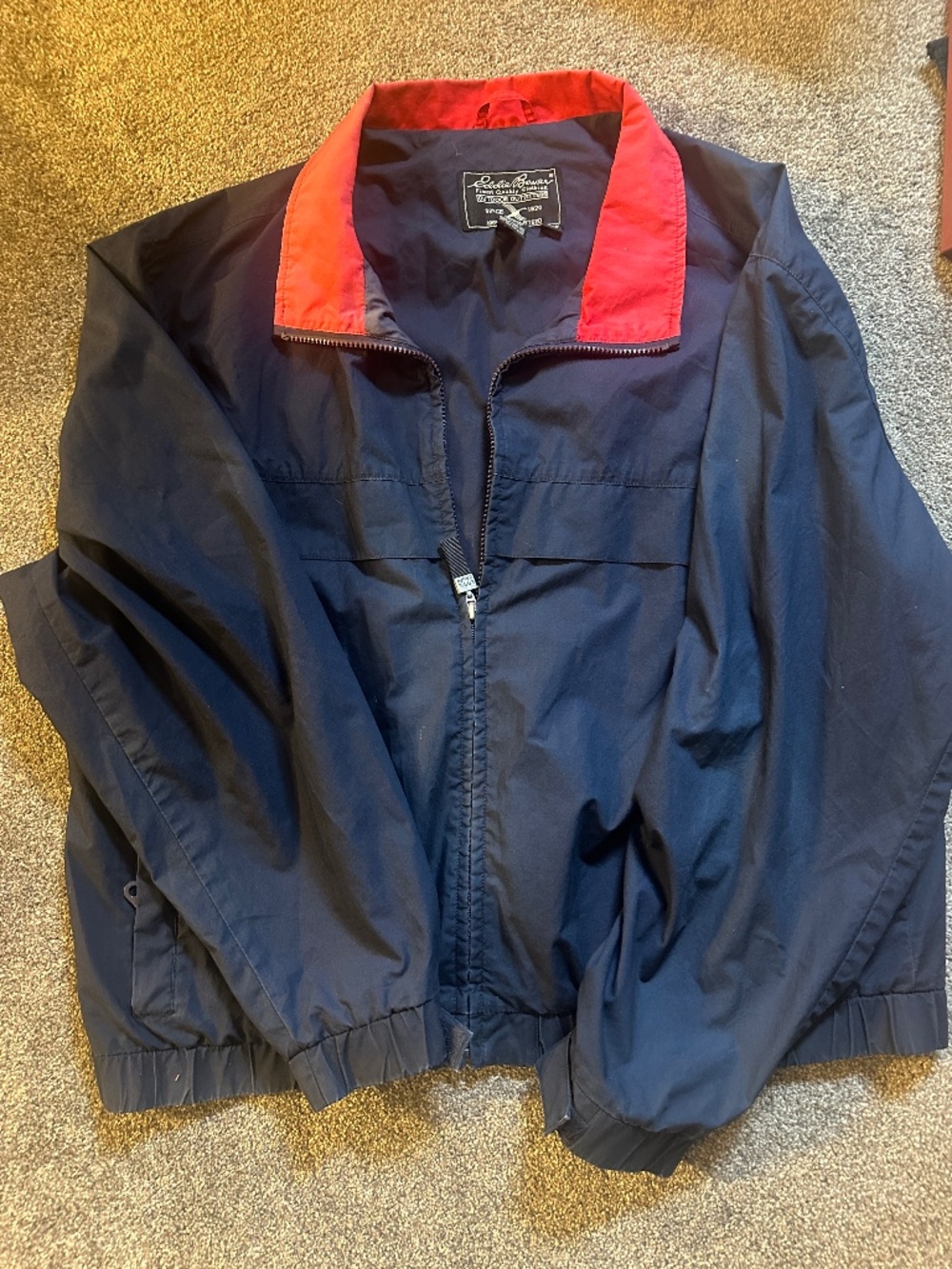 Vintage Eddie Bauer Outdoor Outfitters Men's L Cotton Navy Red Jacket